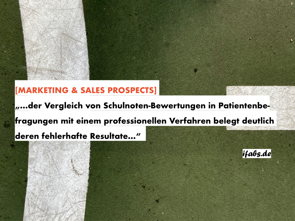 Was der Healthcare-Vertrieb für die Arztpraxis der Zukunft tun kann: Zu besserer Versorgungsqualität durch Schulnoten-Verzicht bei Patientenbefragungen