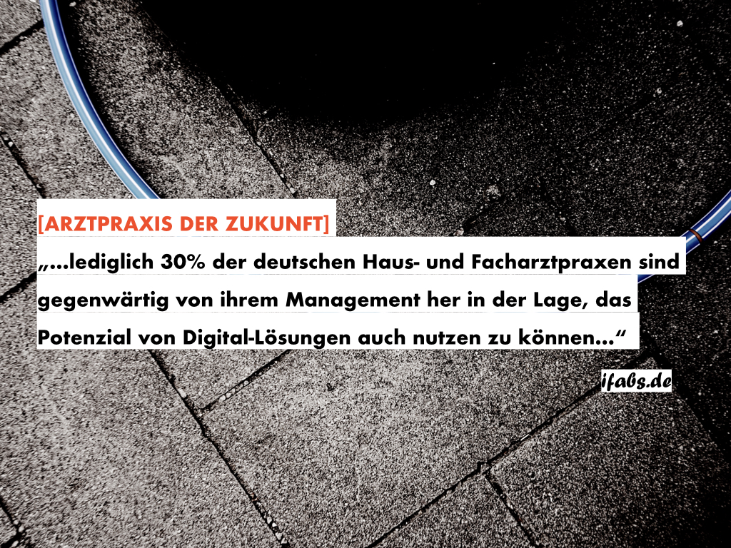 Arztpraxis der Zukunft: Akuter Nachholbedarf von Haus- und Fachärzten  bei der Entwicklung der Digital-Prädisposition ihrer Betriebe