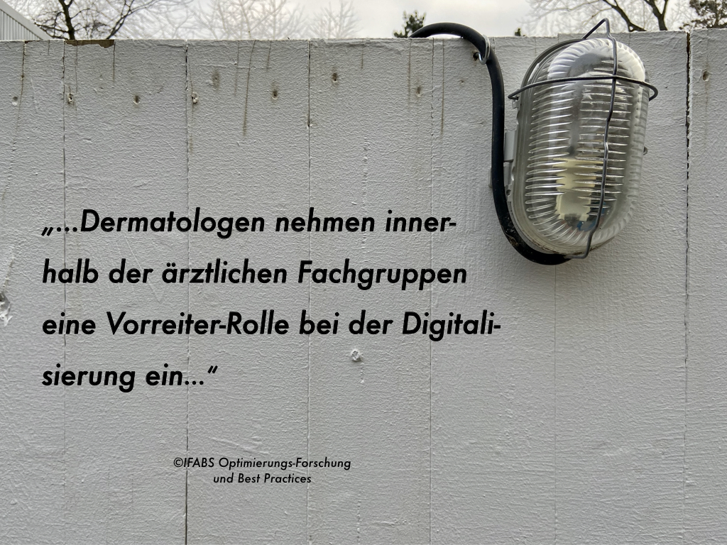 Digitalisierungs-Indikator des Praxismanagement-Betriebsvergleichs: Dermatologen auf dem Vormarsch