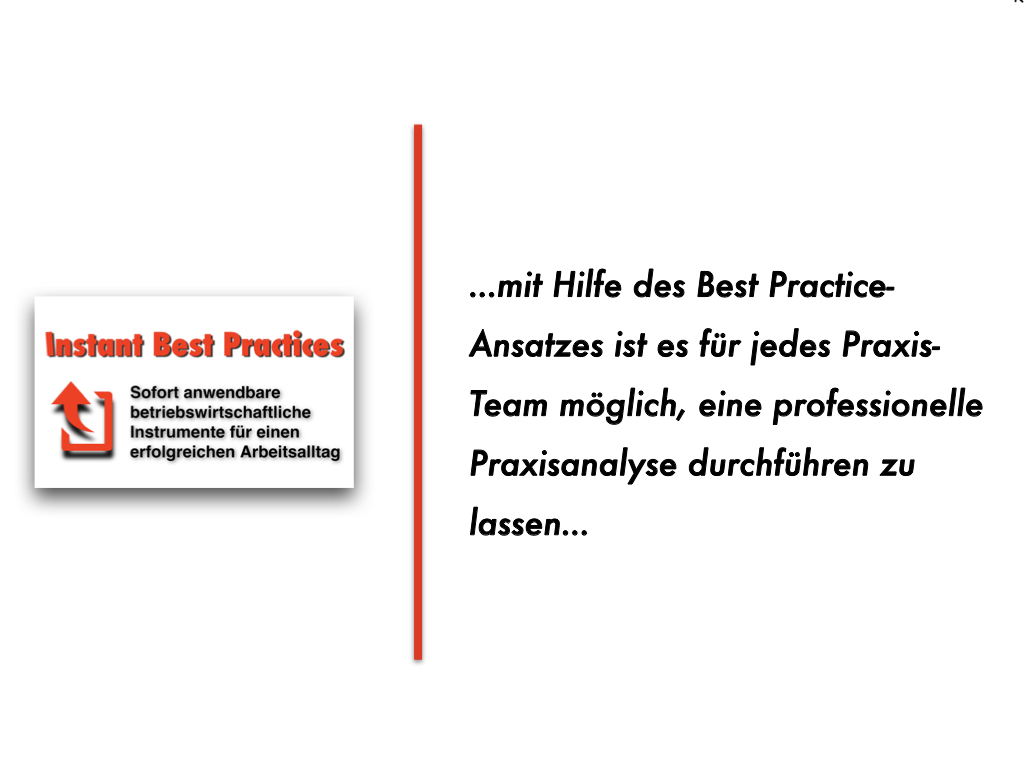 Beratungs-Innovation: So wird eine Praxismanagement-Analyse für jede Praxis möglich